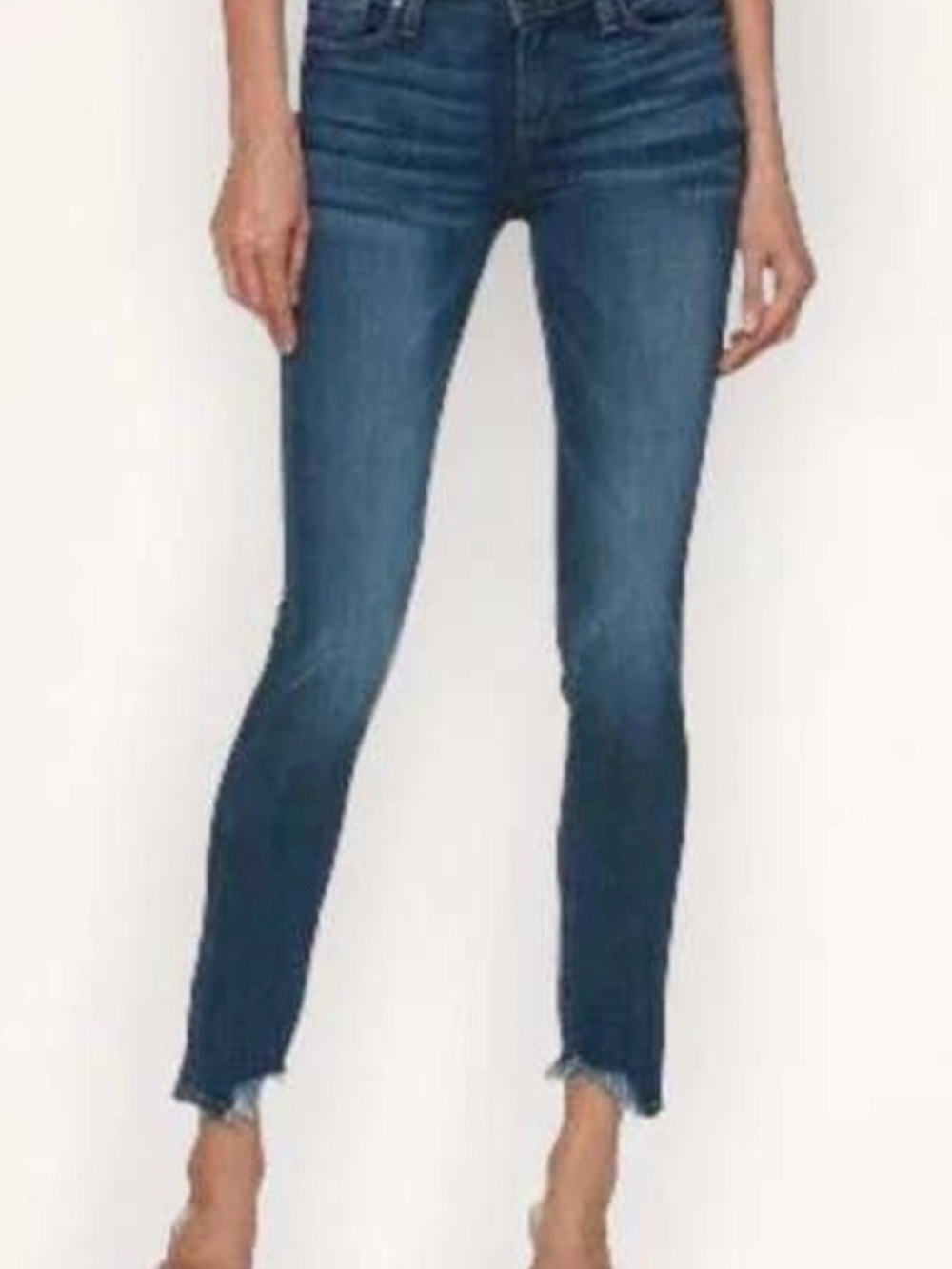 PaigeWomen's High-Rise Skinny Jeans - Dark Blue Size 28